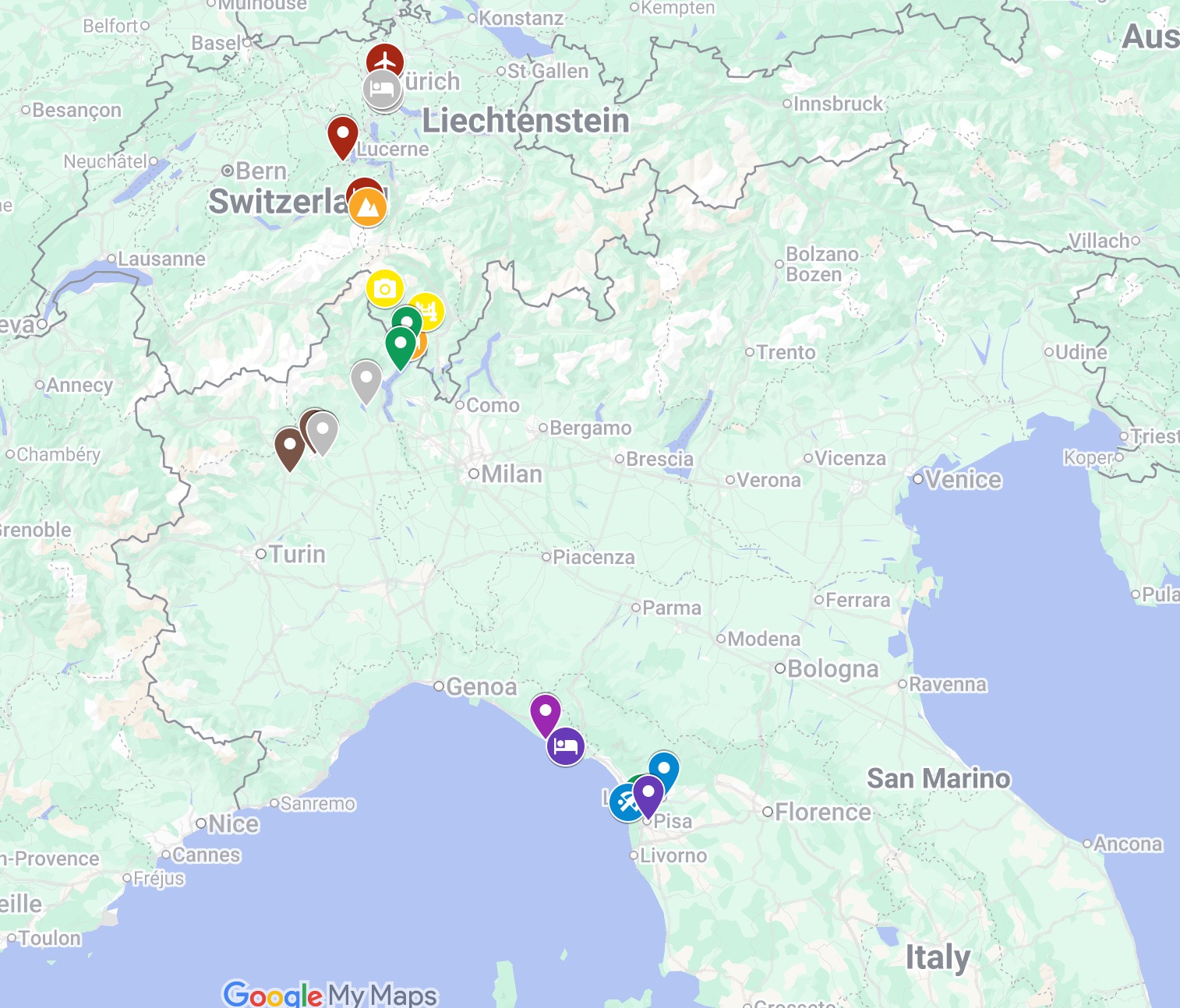 Swiss Alps to the Italian Coast 🇨🇭🇮🇹